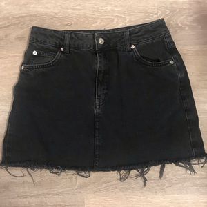 Black Topshop Denim Skirt